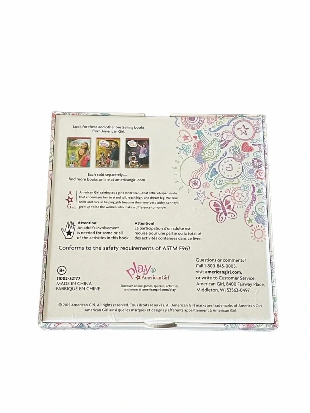 American Girl Truly Me Pick Color Choose Activity Wheel Card Game Complete 2015